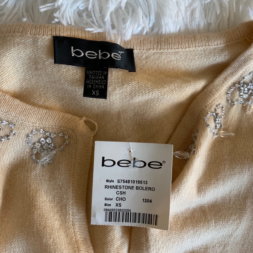 Bebe cashmere shrug cardigan